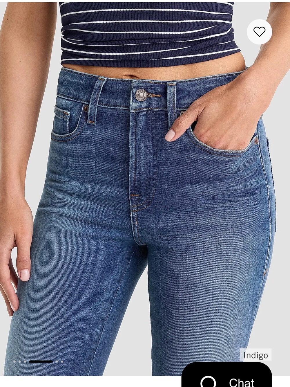Good American Mid-Rise Indigo Women's Jeans